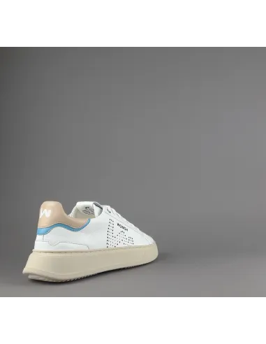 Womsh Sneakers Uomo Snik Pelle Bianco Beige Prezzo 220,00