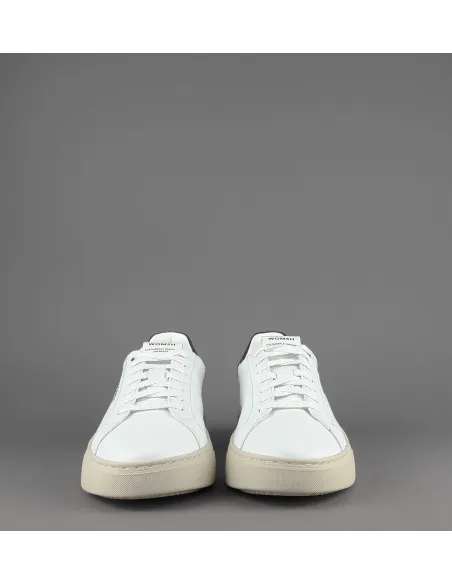 Womsh - - Sneakers Uomo Snik Pelle Bianco Blu Scuro Prezzo 220,00