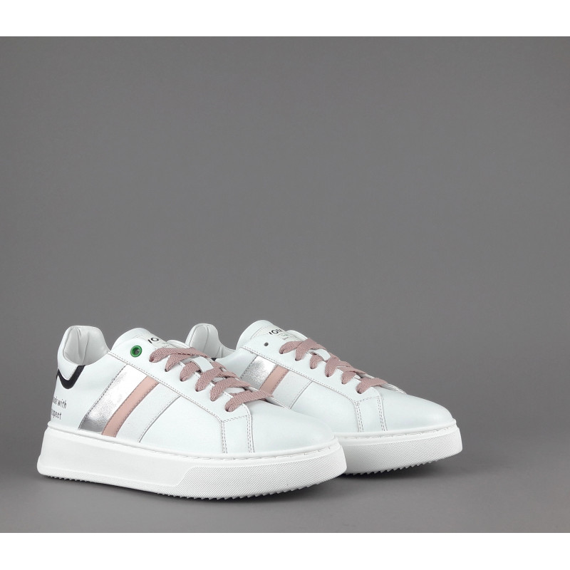 Womsh - - Sneakers Donna Kingston Appelskin Bianco Prezzo 190,00