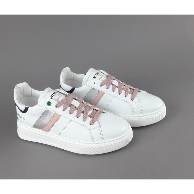 Womsh - - Sneakers Donna Kingston Appelskin Bianco Prezzo 190,00