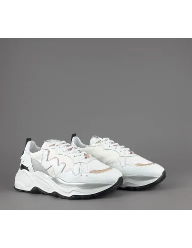 Womsh Eco Sneakers Donna Futura Appleskin Nylon Bianco Prezzo 260,00
