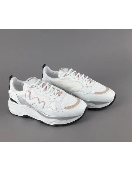 Womsh - - Eco Sneakers Donna Futura Appelskin Bianco Prezzo 260,00