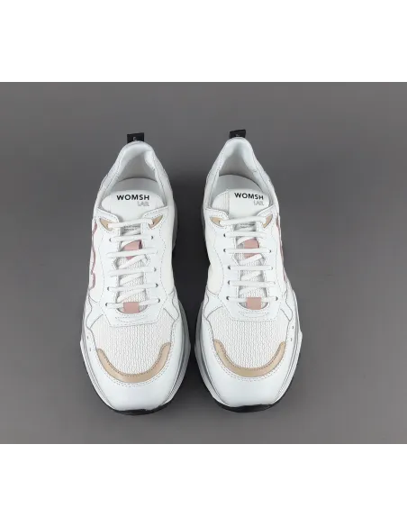 Womsh - - Eco Sneakers Donna Futura Appelskin Bianco Prezzo 260,00