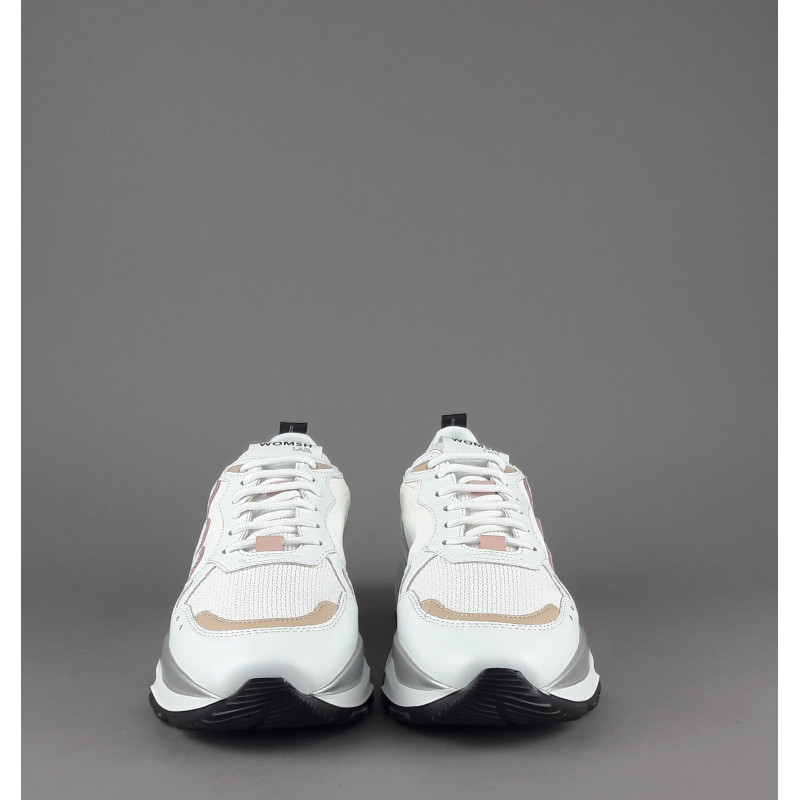 Womsh - - Eco Sneakers Donna Futura Appelskin Bianco Prezzo 260,00