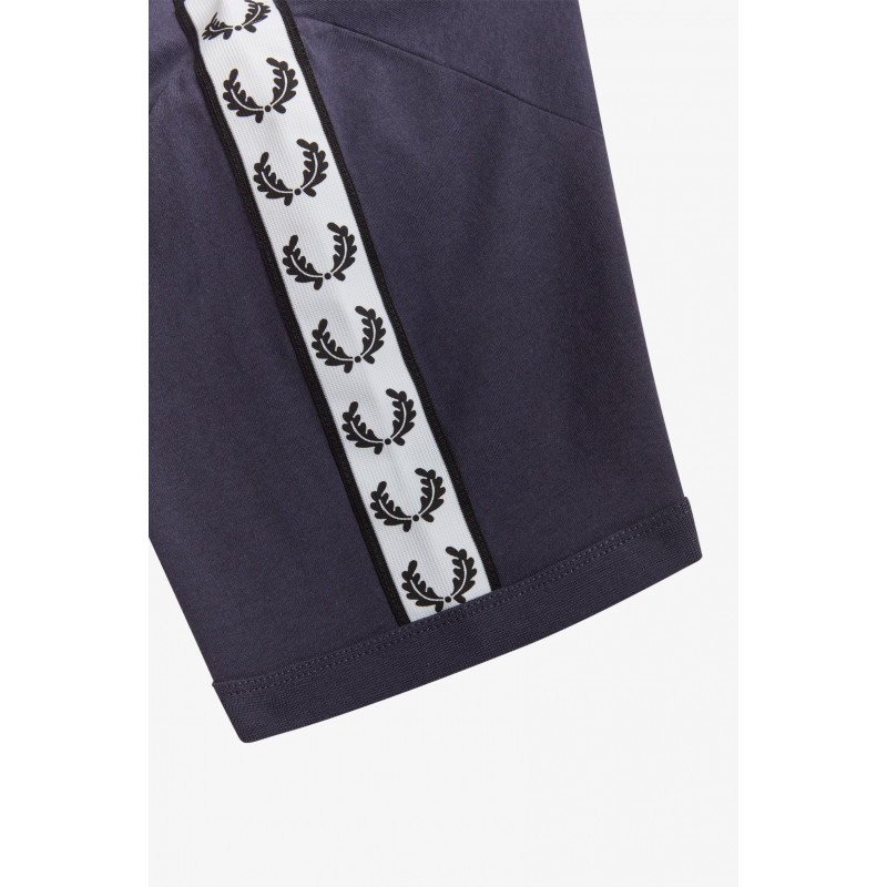 Fred Perry T-Shirt Uomo Ringer Cotone Blu Scuro Con Fettuccia Prezzo 68,00