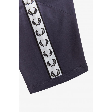 Fred Perry T-Shirt Uomo Ringer Cotone Blu Scuro Con Fettuccia Prezzo 68,00