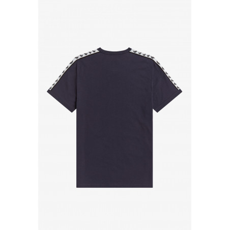 Fred Perry T-Shirt Uomo Ringer Cotone Blu Scuro Con Fettuccia Prezzo 68,00
