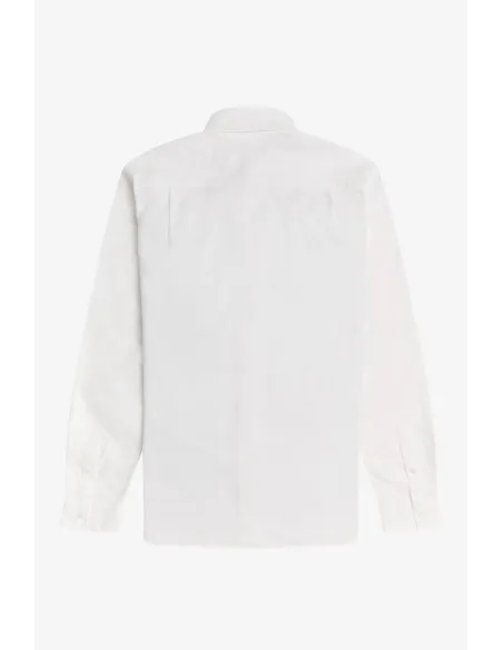 Fred Perry - - Camicia Uomo Cotone Oxford Bianco Button-Down Prezzo 150,00