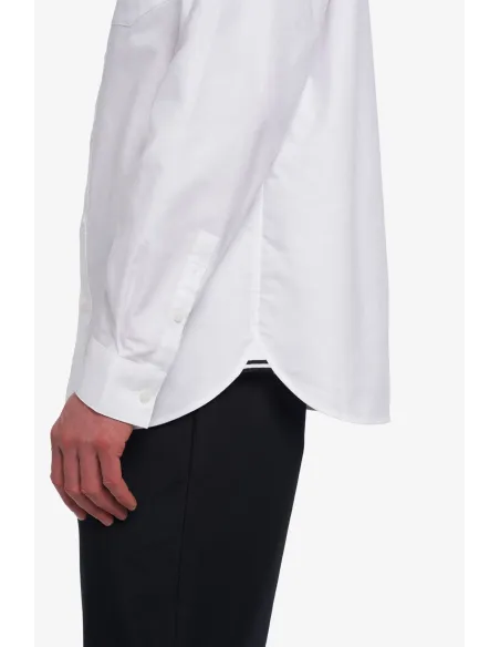 Fred Perry - - Camicia Uomo Cotone Oxford Bianco Button-Down Prezzo 150,00